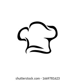 Chef hat line icon, outline vector sign, isolated on white. Cuisine symbol, logo illustration.