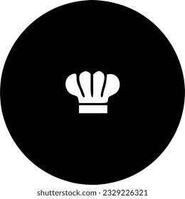 chef hat line icon, toque blanche outline and solid vector sign, sign, symbol, vector, art