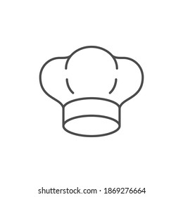 Chef hat line outline icon
