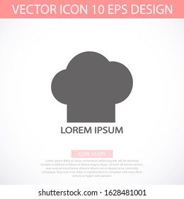 Chef hat line vector icon, outline vector sign, vector icon linear style pictogram isolated on white. vector icon Cuisine symbol, logo illustration.