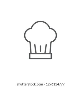 Chef hat line vector style icon. Cooking and kitchen icon  for websites, web design, mobile app.