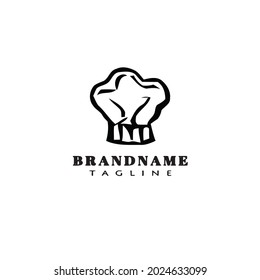 chef hat logo cartoon design icon modern vector illustration