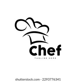 Chef Hat Logo, Cooking Vector Hand Made Chef Hat Collection, Product Branding Design