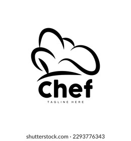 Chef Hat Logo, Cooking Vector Hand Made Chef Hat Collection, Product Branding Design