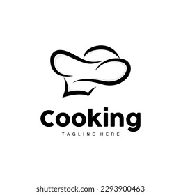 Chef Hat Logo, Cooking Vector Hand Made Chef Hat Collection, Product Branding Design