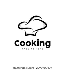 Chef Hat Logo, Cooking Vector Hand Made Chef Hat Collection, Product Branding Design