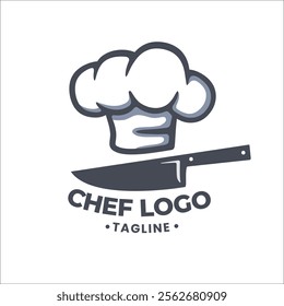 Chef hat logo design illustration