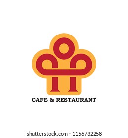 Chef hat logo design in modern style