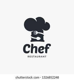 Chef Hat Logo Design Template