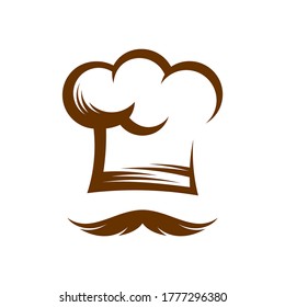 Chef Hat Logo Design Template Vector, Icon Symbol, Creative Design Concepts
