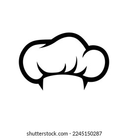 Inspiración de la plantilla de diseño del logotipo de Sombrero de Chef, Ilustración vectorial.