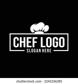 Chef Hat Logo Design Template Inspiration, Vector Illustration.