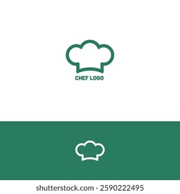 Chef hat logo design template