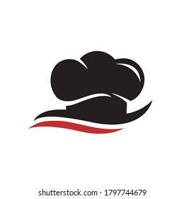 Chef Hat Logo Design Vector Template Illustration