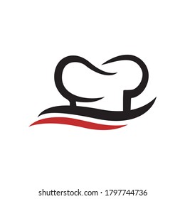 Chef Hat Logo Design Vector Template Illustration