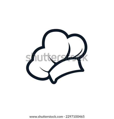chef hat logo and icon vector design template