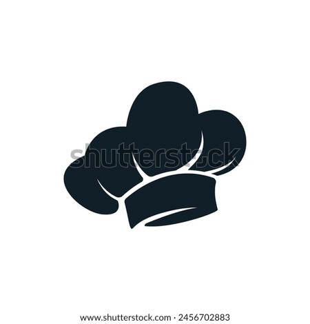 chef hat logo and icon vector design template