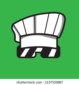 chef hat logo with pixcel glasses