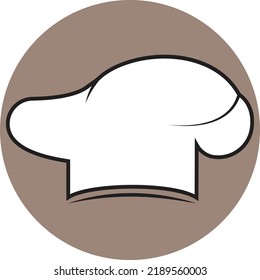 Chef Hat Logo Silhouette cartoon
