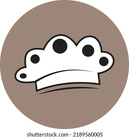 Chef Hat Logo Silhouette cartoon