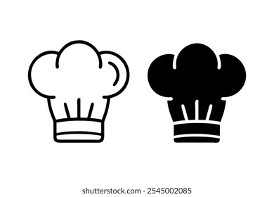 Chef hat logo silhouette icon