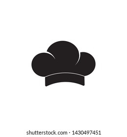 chef hat logo and symbols black color vector