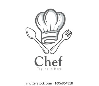 Chef Hat Logo Template - Bakery Logo Vector design inspiration