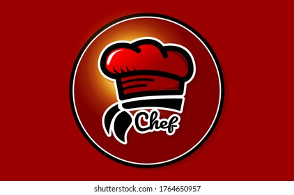 Chef Hat Logo Template. Restaurant logo Design Inspiration. Bakery Logo Vector