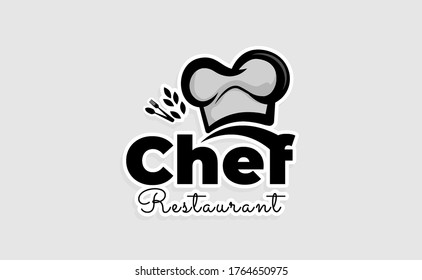 Chef Hat Logo Template. Restaurant logo Design Inspiration. Bakery Logo Vector