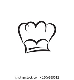 Chef hat logo template vector icon