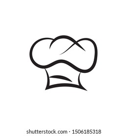 Chef hat logo template vector icon