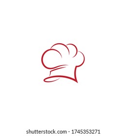 Chef hat logo template vector icon