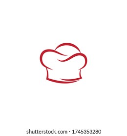 Chef hat logo template vector icon