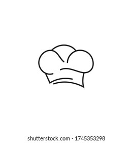 Chef hat logo template vector icon