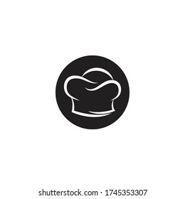 Chef hat logo template vector icon