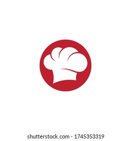 Chef hat logo template vector icon