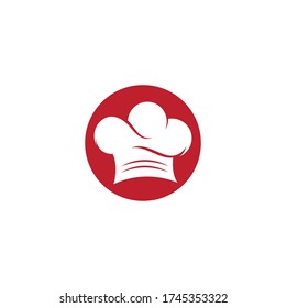 Chef hat logo template vector icon