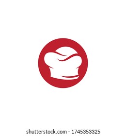 Chef hat logo template vector icon