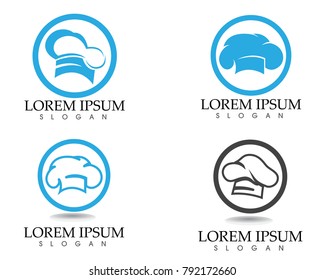 Chef hat Logo Template vector illustration app