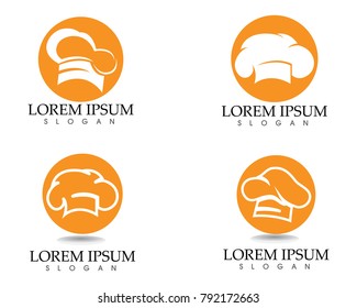 Chef hat Logo Template vector illustration app