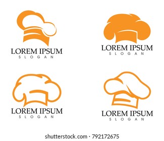 Chef hat Logo Template vector illustration app