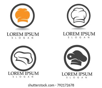 Chef hat Logo Template vector illustration app