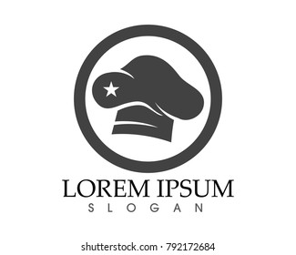 Chef hat Logo Template vector illustration app