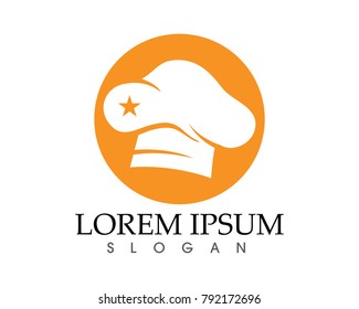 Chef hat Logo Template vector illustration app