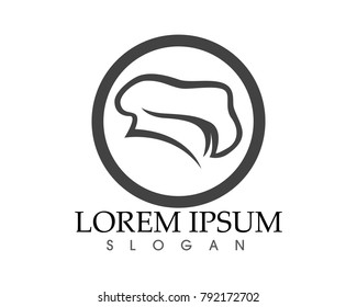 Chef hat Logo Template vector illustration app