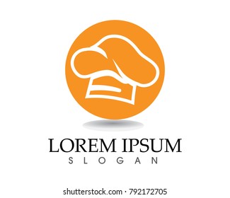 Chef hat Logo Template vector illustration app