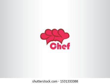 Chef hat logo vector abstract template design
