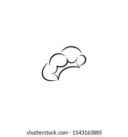 chef hat logo vector design template