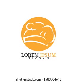 chef hat logo vector design template