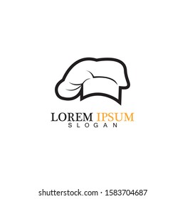 chef hat logo vector design template